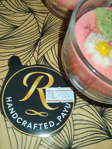 Floral Candle Jar Sented