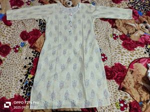 Vintage Style Printed Kurta Set