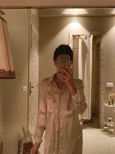 H&M Champagne Colour Satin Shirt