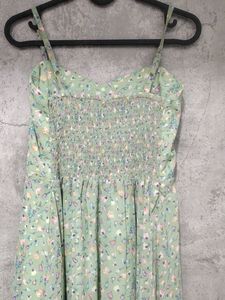 Green Summer Floral Dress 💚