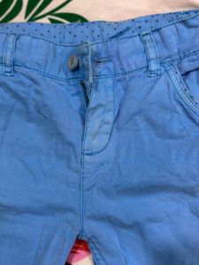 Blue Cotton Shorts -2-3 Year Good Condition