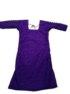 Purple Brasso Net Kurti