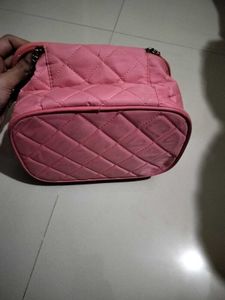 Quilted Pink Makeup Bag