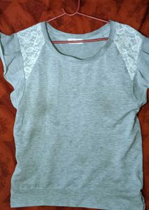 Casual Light Grey Top