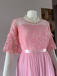 Sweet Pink Tulle And Lace Bodice Gown