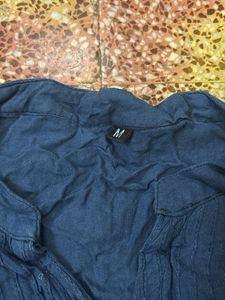 Blue Cotton kurta