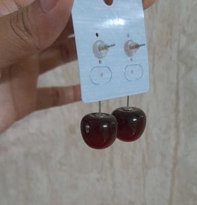 Viral Cherry Drop Earrings