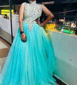 Aqua Gown For Wedding ✨☀️