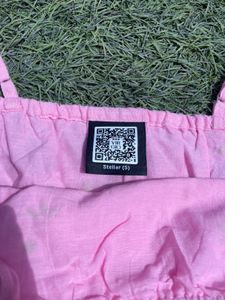 Cute summerdress pink, above knee,cotton