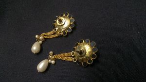 Black and White Earrings