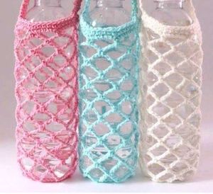 Handmade Crochet Water Bottle Holder