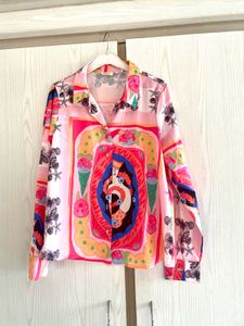 Colorful Graphic Print Top