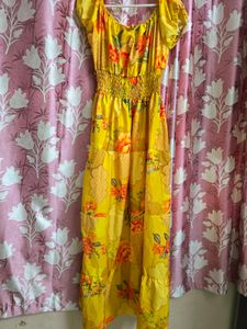 Mustard Yellow Tired Dress