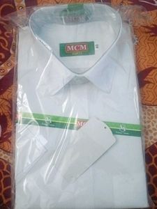 MCM White Cotton Shirt - Size 40