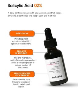 Minimalist 2% Salicylic Acid Face Serum.