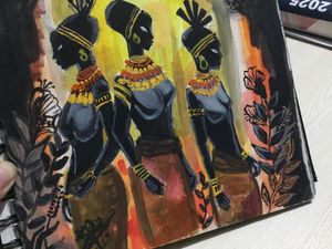 African Women Art Sketchbook