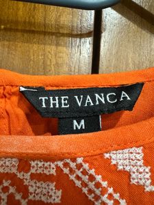 Orange Coral Kurti Top
