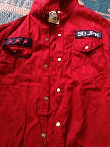Red Casual Shirt