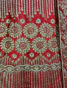 Red Embroidered Lehenga Choli Set