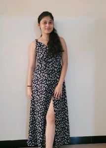 Beautiful Black Floral Maxi Dress