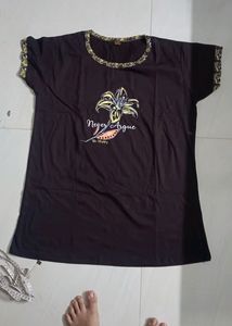 Pure Cotton New Night Suit (Unused)