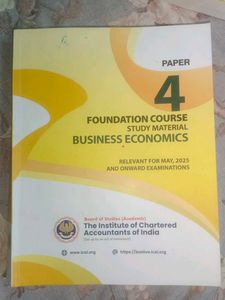 CA Foundation Business Economics - Paper 4