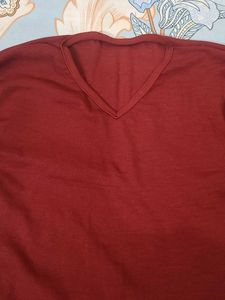 Ribbed MAROON top