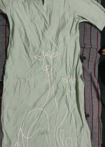 Cute Green Giraffe Kurta