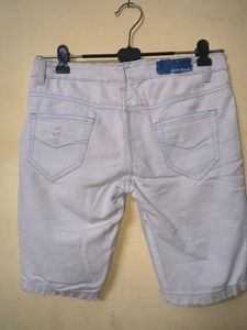 Soft Cotton Denim Shorts
