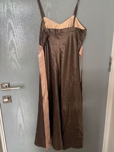 Vintage Brown &amp; Pink Dress