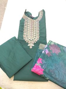 Roman silk With Digital Print dupatta