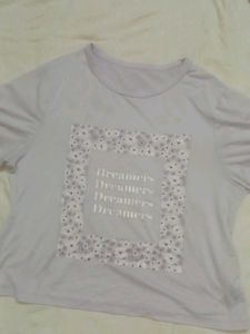 Crop Lavender T Shirt