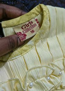 Girls' Yellow Skirt Set