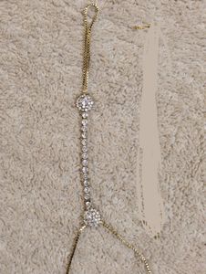 White Stone Hand Chain