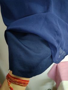 Blue Top With Beautiful Back Design