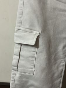 White Cargo Pants