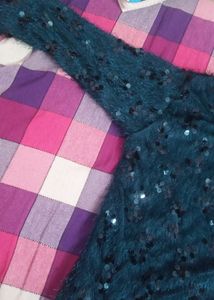Partywear Sequin Crop Top