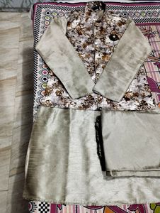 Men Jacket Kurta Pyjama Set
