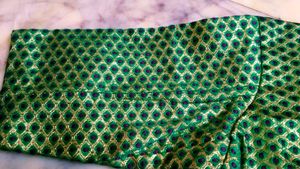 Dark Green Colour Blouse Design