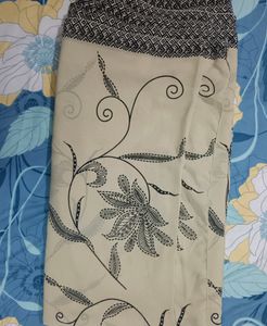 Cream Saree