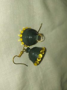 Handmade Quilled Jhumka Earrings