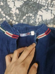 Blue Denim Up down Dress