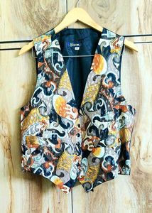 Vintage Patterned Vest size-38