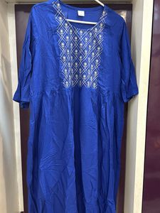 Blue Embroidered Kurta