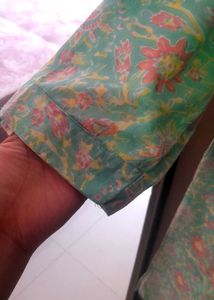 PASTEL GREEN SUMMERY KURTA