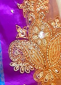 Purple Pattu Pavadai Kanchipuram