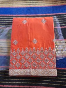 Orange Dress Material
