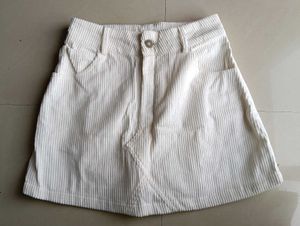 Sassafras White Mini Skirt