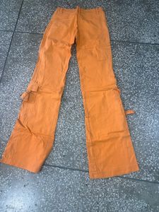 Orange Cargo Pants