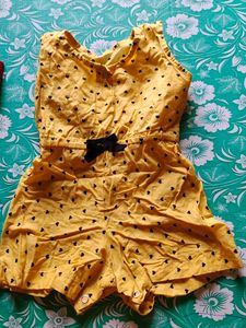 Heart Print Rompers - Set of 2